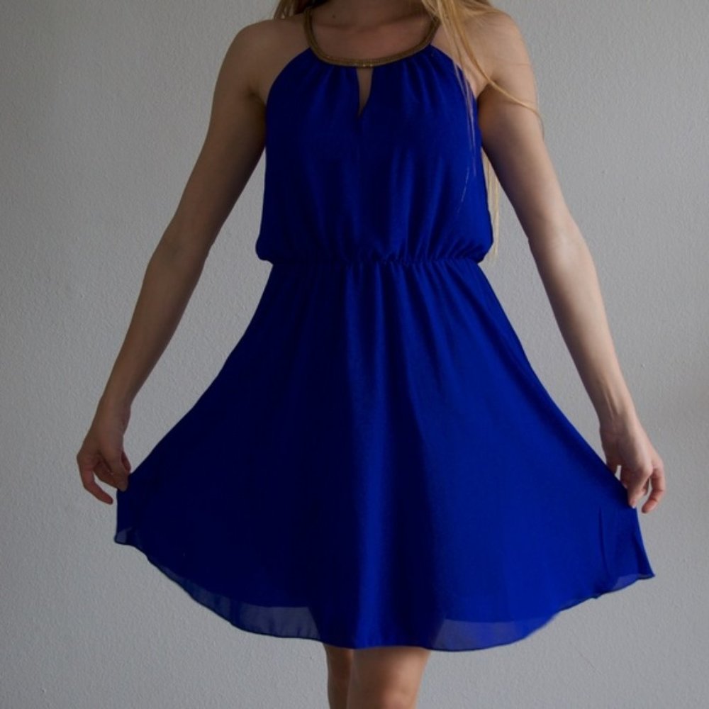 Blue Cocktail Dress